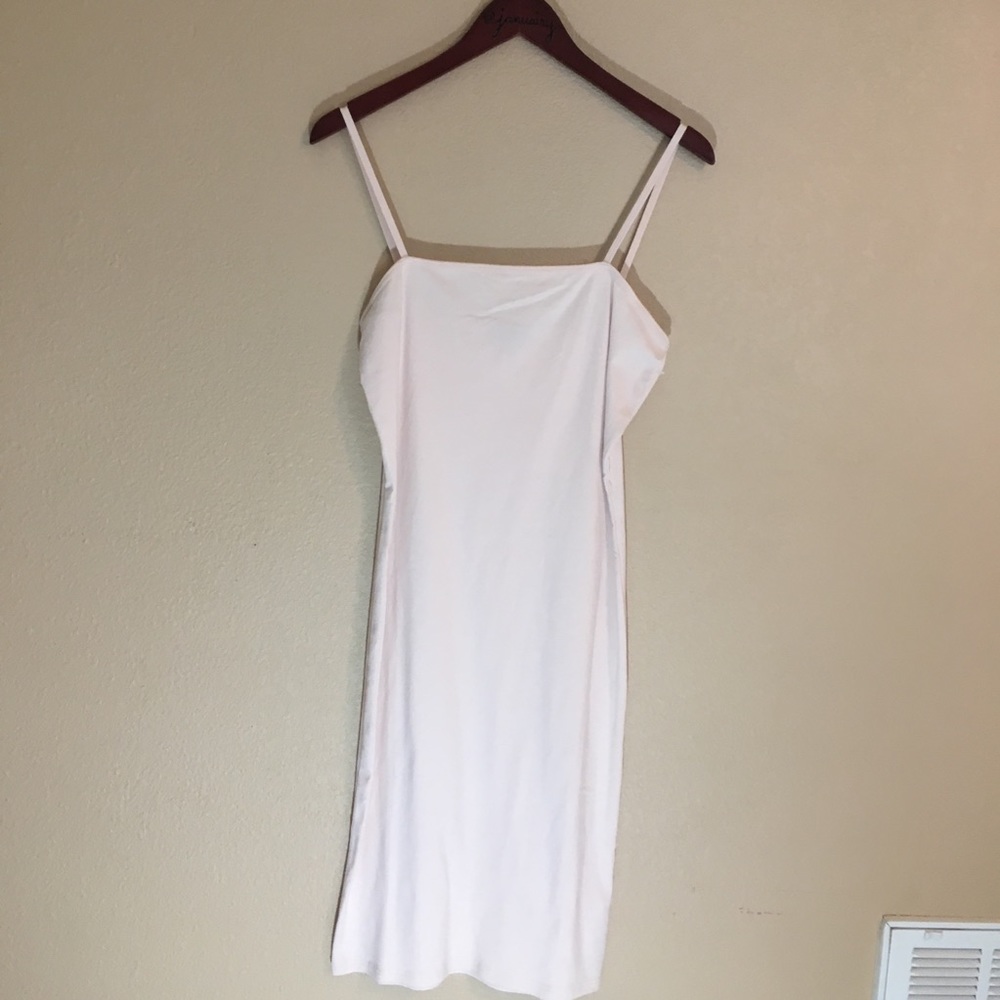 Nude color body con topshop dress sz 8 great basic
